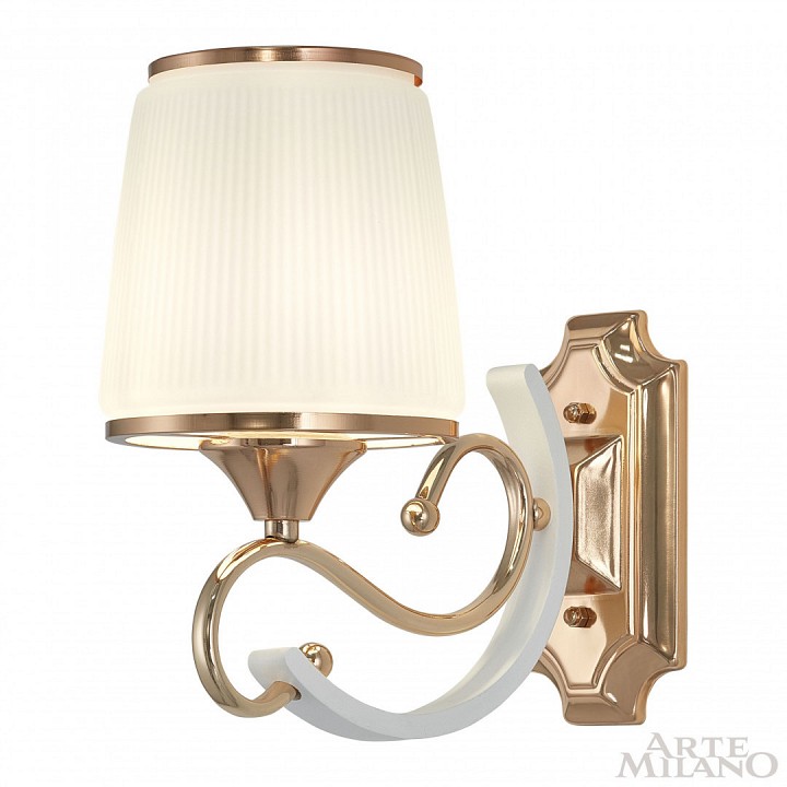 Бра arte milano florentia-3857 303857/1w wh/gd