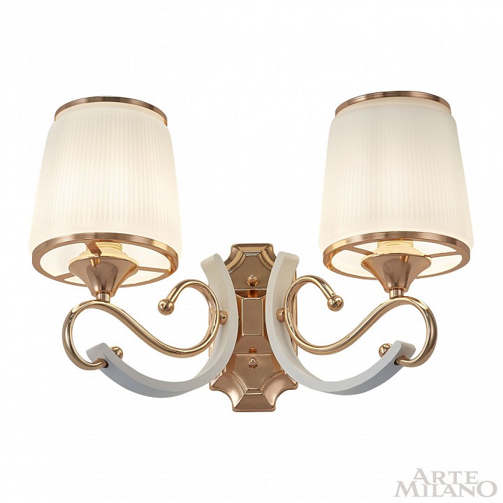 Бра arte milano florentia-3857 303857/2w wh/gd