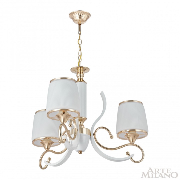 Подвесная люстра arte milano florentia-3857 303857/3 wh/gd