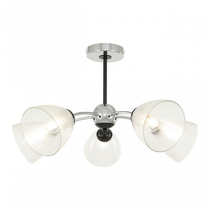 Люстра на штанге arte milano napoli-329007 329007/5 cr.bk