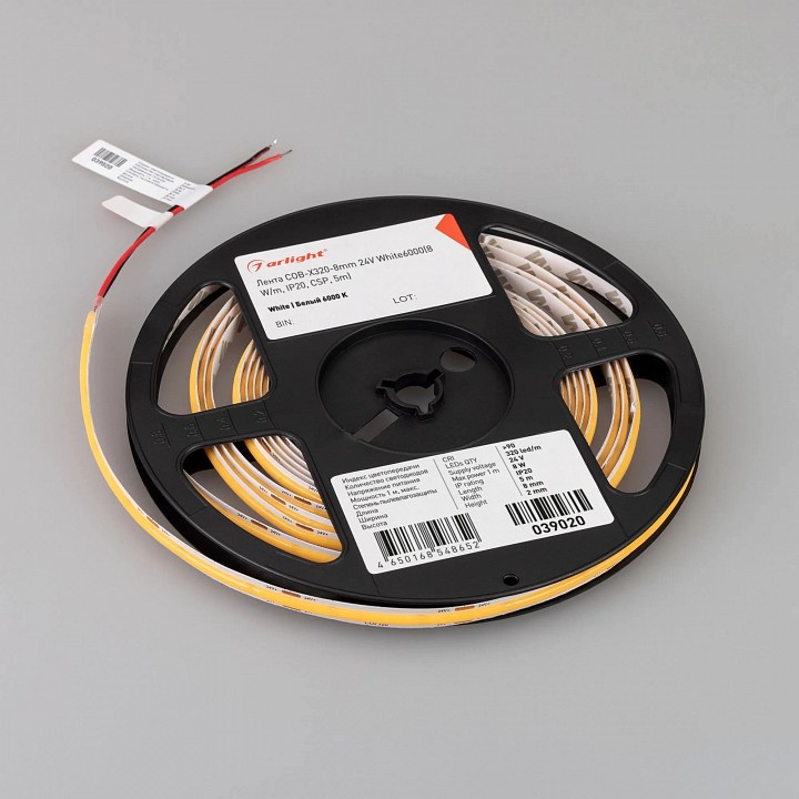 Лента светодиодная arlight cob-x320-8mm 039020(1)