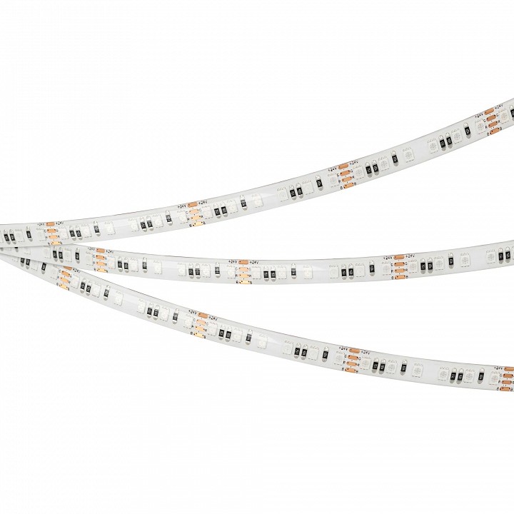 Лента светодиодная arlight a120 rgb 24v 8mm 12 w/m ip20-ip67 042906