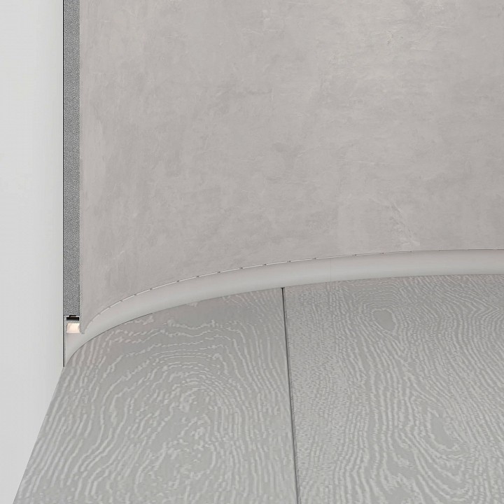 Профиль для плинтусов arlight fantom-bent 043674