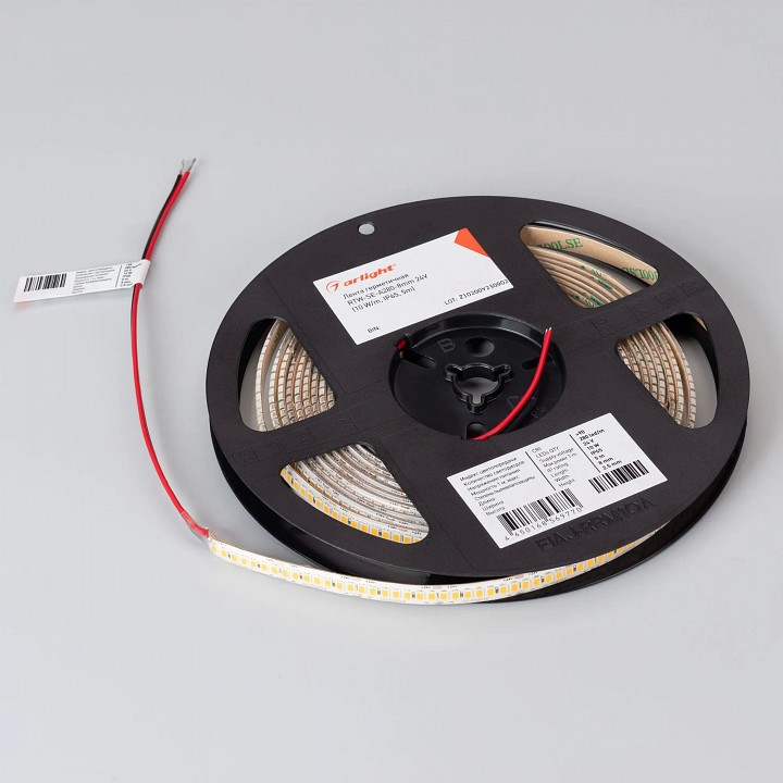 Лента светодиодная arlight a280 24v 10 w/m ip65-ip66 045563