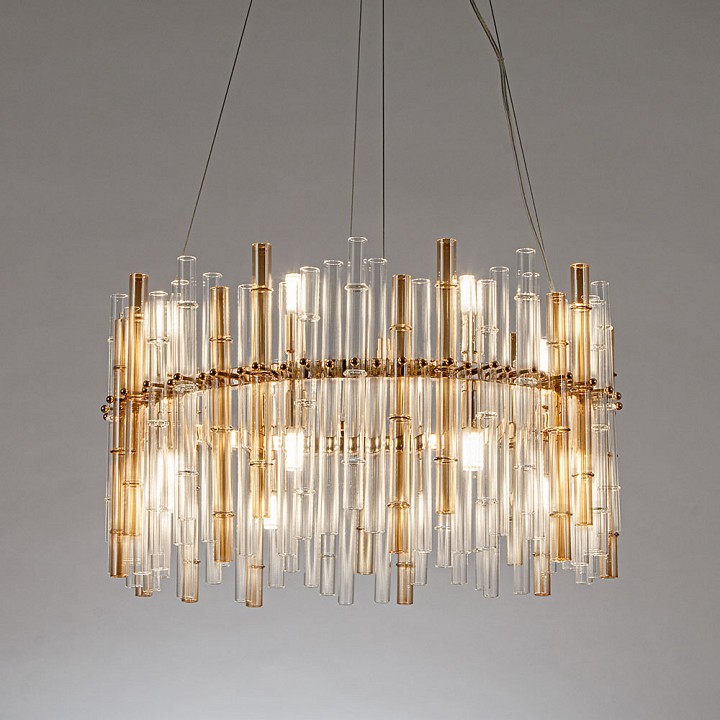 Подвесной светильник arte lamp crystalla a4111lm-16go
