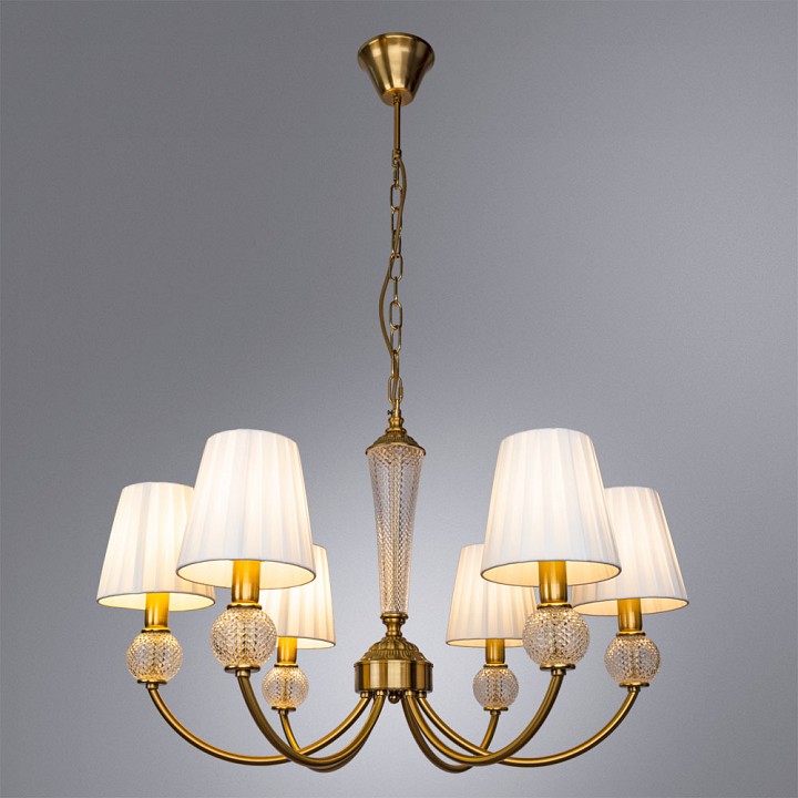 Подвесная люстра arte lamp gracie a7301lm-6pb