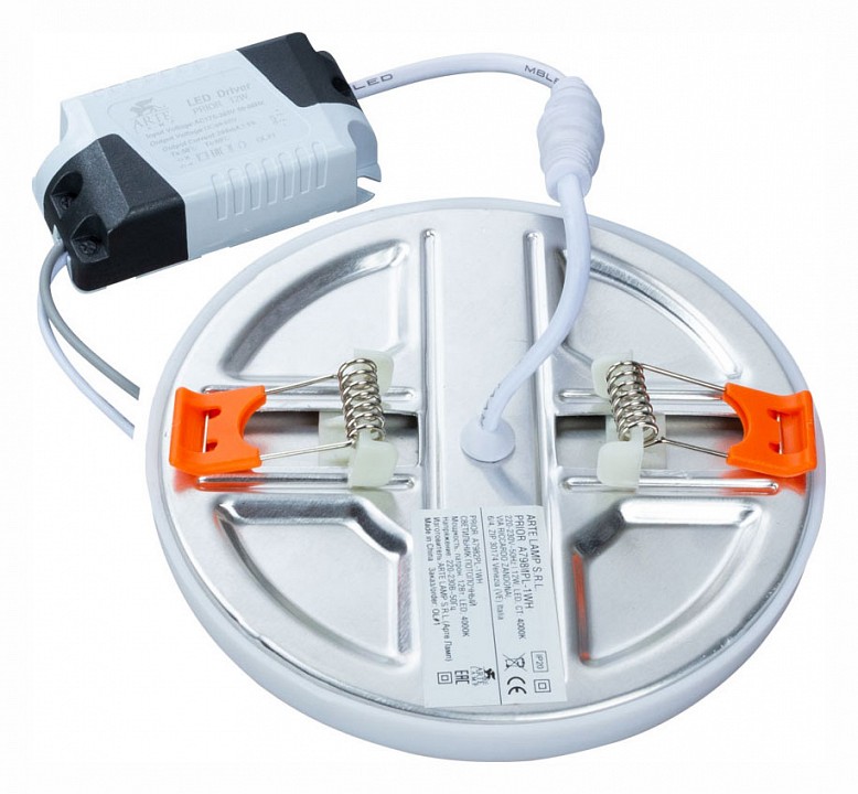 Встраиваемый светильник arte lamp prior a7983pl-1wh