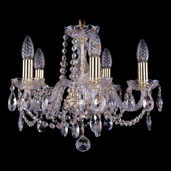 Подвесная люстра bohemia ivele crystal 1402 1402/5/141/g