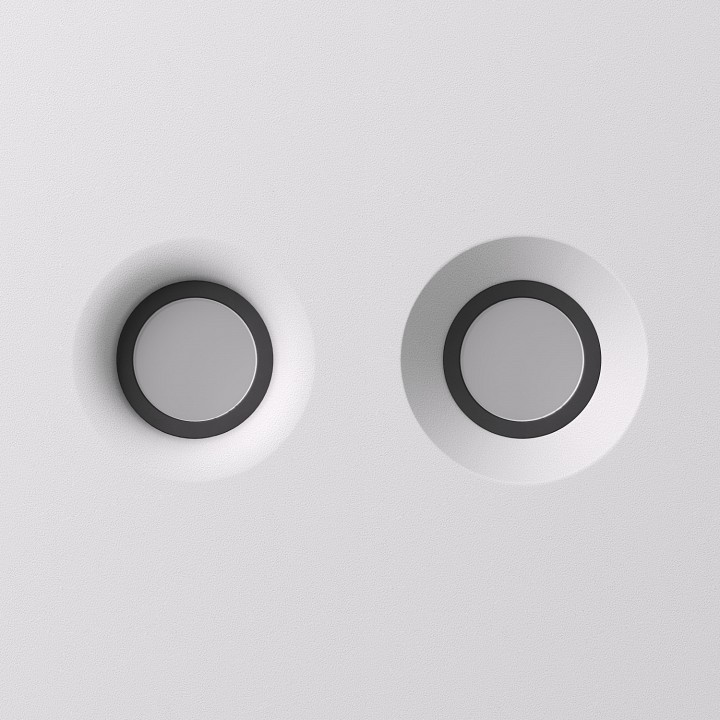 Рамка на 1 светильник denkirs inviz dk2085-bk