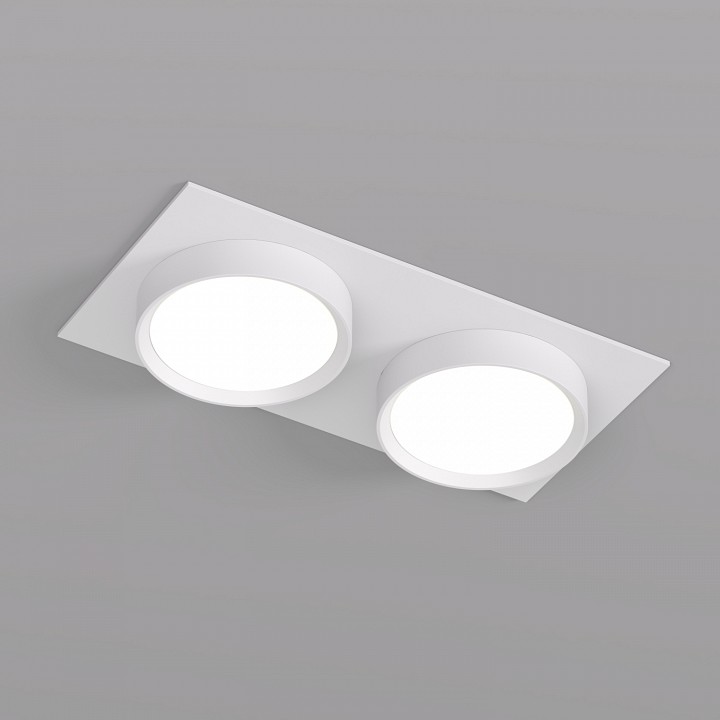 Встраиваемый светильник denkirs flat dk2092-wh