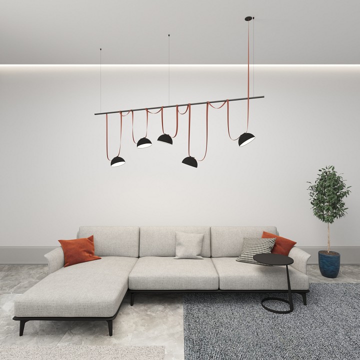 Накладной светильник denkirs belty flow dk5660-bk