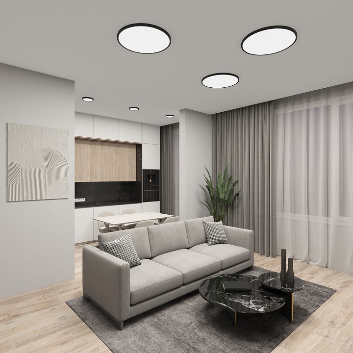 Накладной светильник denkirs thin dk6524-bk