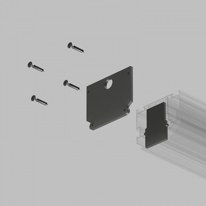 Заглушка для трека denkirs smart one tr2025-bk