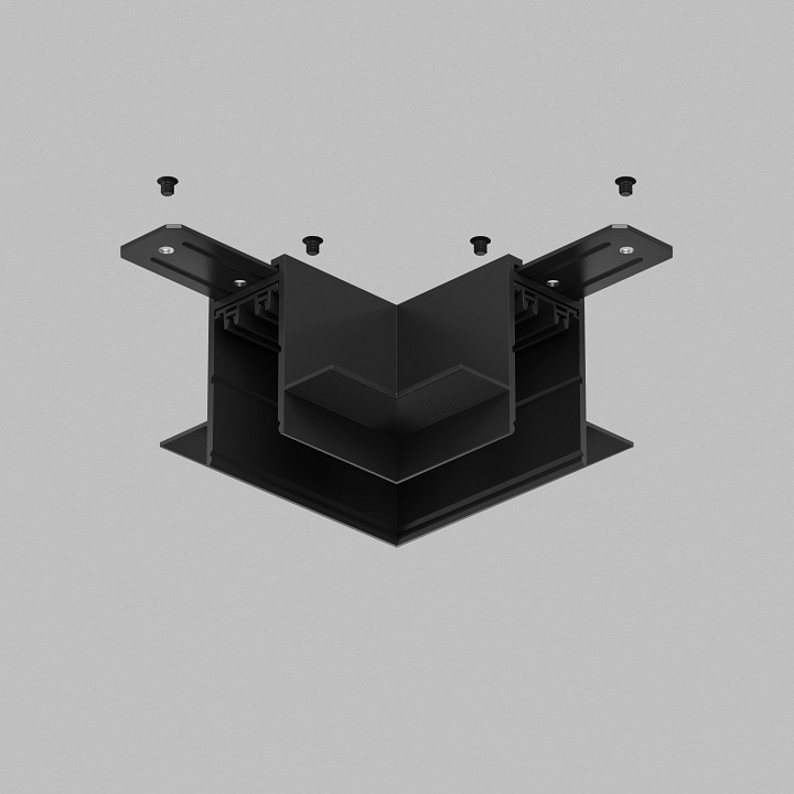 Соединитель угловой l-образный для треков denkirs smart tr2112-bk