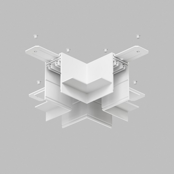 Соединитель x-образный для треков denkirs smart hide tr2114-wh