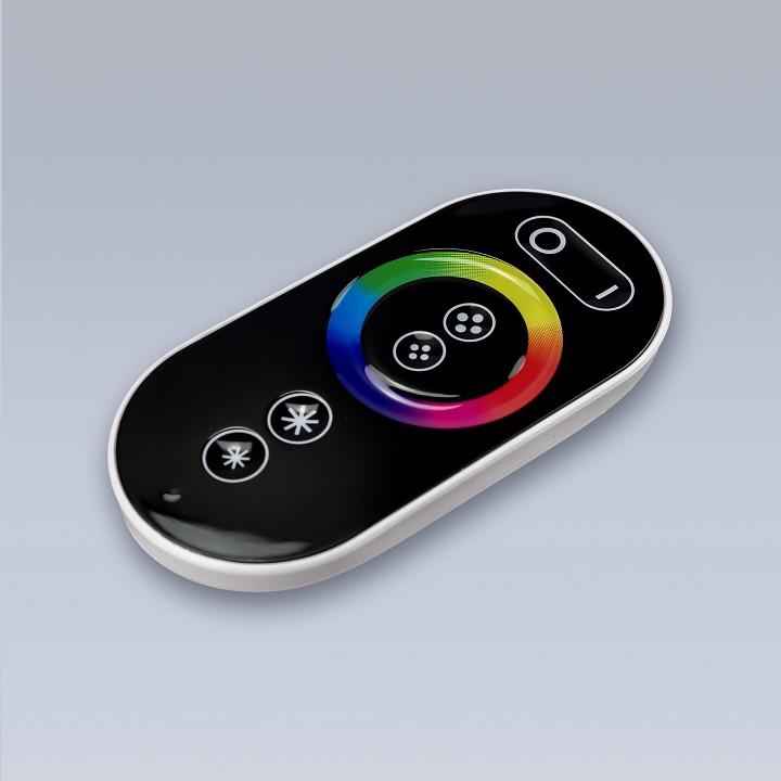 Контроллер-регулятор цвета rgb с пультом ду eleganz  1001