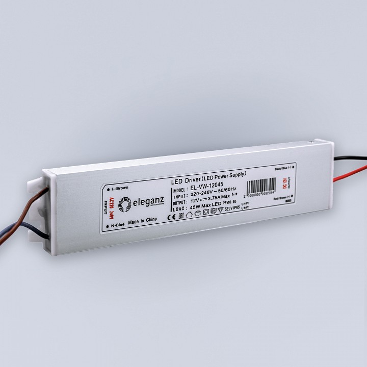 Блок питания с проводом eleganz  el-vw-12045