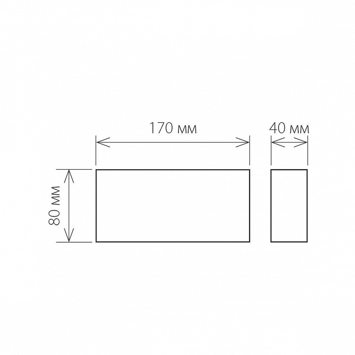 Накладной светильник elektrostandard twinky a038417