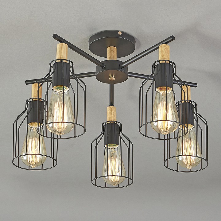 Люстра на штанге escada texas 469/5pl black