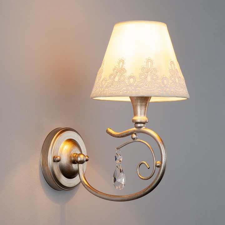 Бра eurosvet incanto 60069/1 серебро