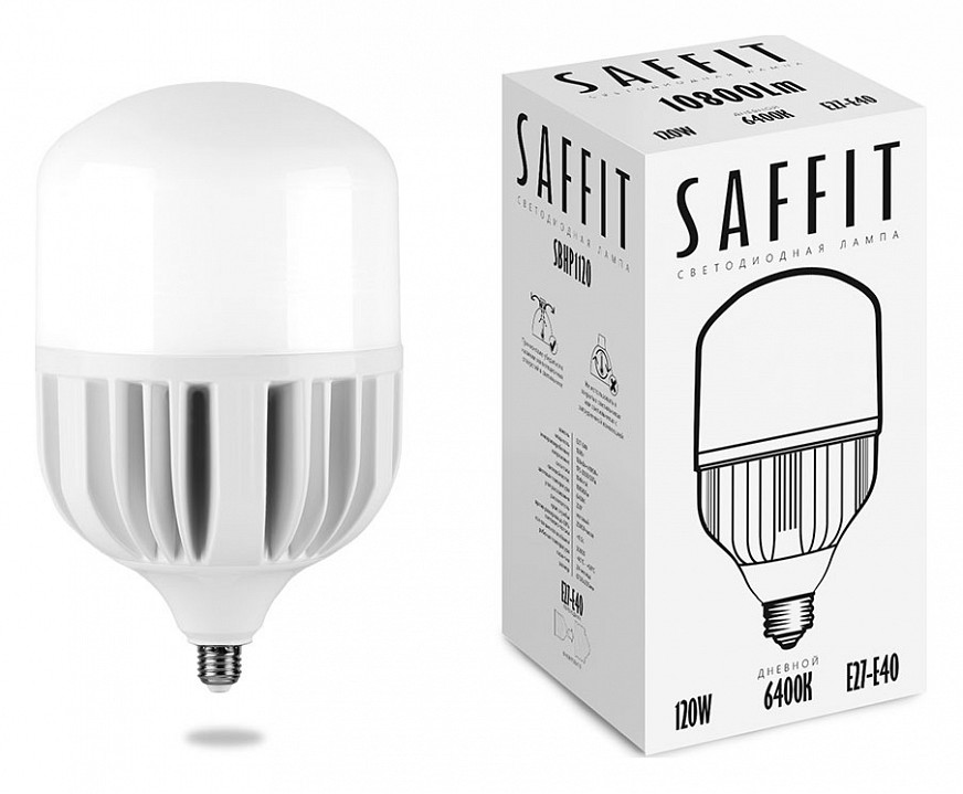 Лампа светодиодная feron saffit sbhp1120 e27-e40 120вт 6400k 55143