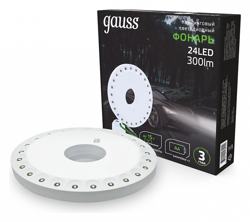 Фонарь кемпинговый gauss gf000 gf003