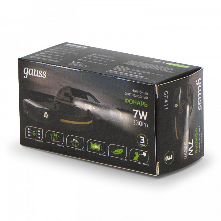 Фонарь налобный gauss  gf411