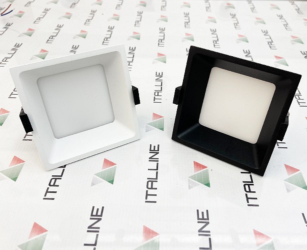 Встраиваемый светильник italline it06-6019 it06-6019 black 3000k