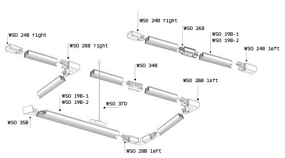 Токопровод левый italline wso wso 24bl black