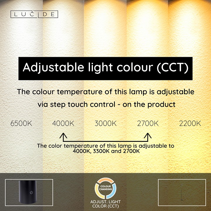 Торшер с подсветкой lucide ortolan 03752/21/30