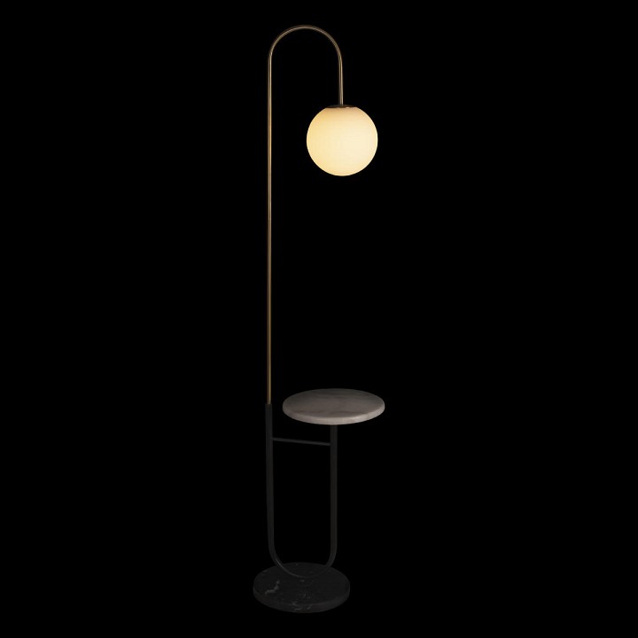 Стол журнальный с торшером loft it sonni 10145 black