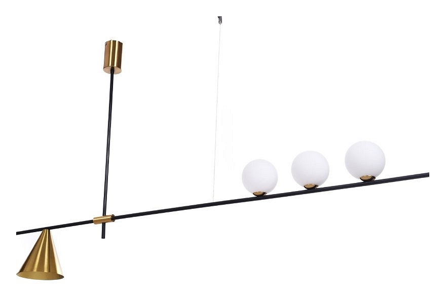 Светильник на штанге lumina deco renzo ldp 6043-4 bk+md