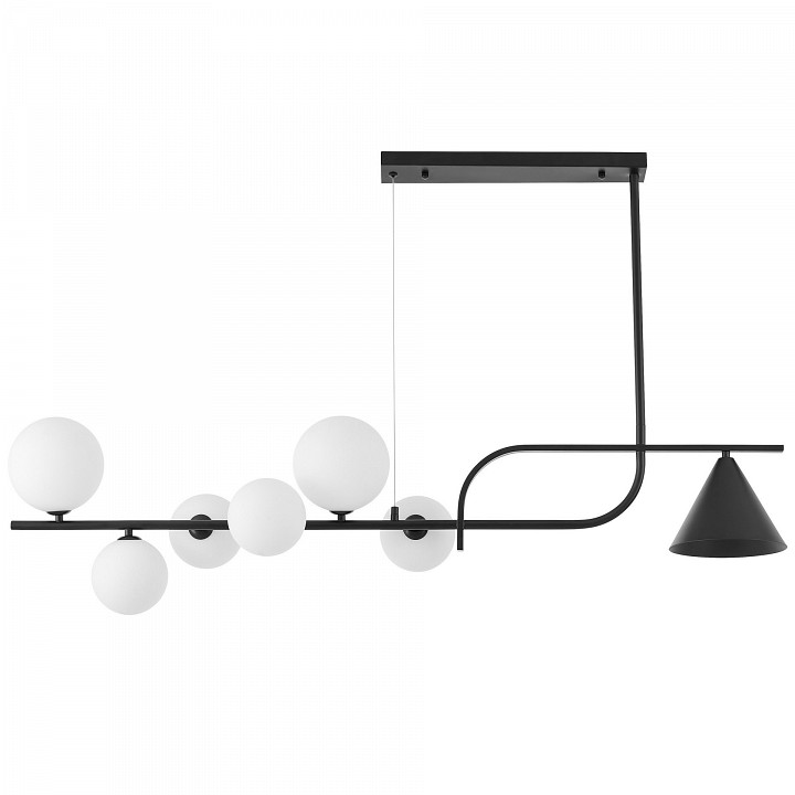 Светильник на штанге lumina deco amadeo ldp 7036-7 bk+wt