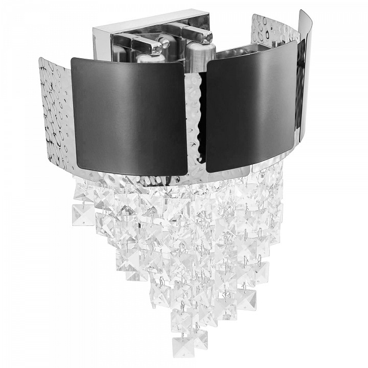 Накладной светильник lumina deco molina ldw 7045-2 bk+chr