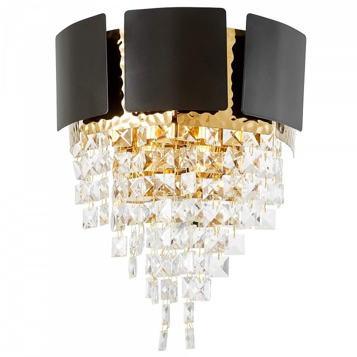 Накладной светильник lumina deco molina ldw 7045-2 bk+gd