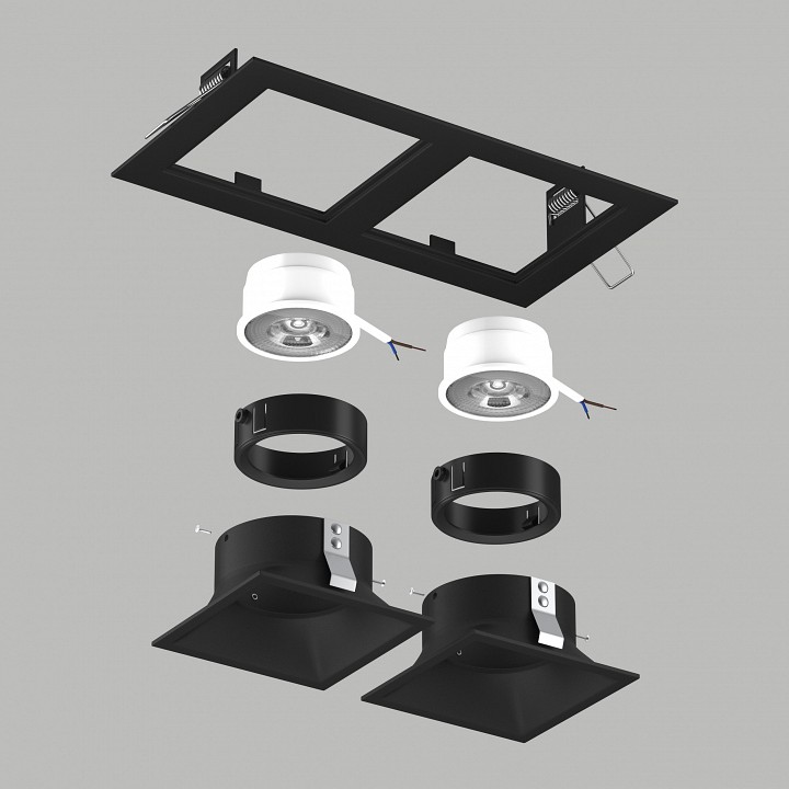 Встраиваемый светильник lightstar domino d5270707bmod