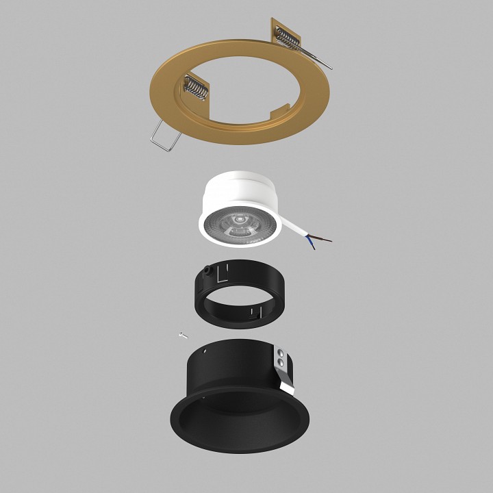 Встраиваемый светильник lightstar domino d61307bmod
