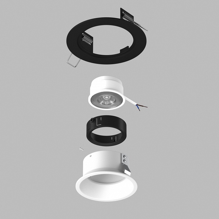 Встраиваемый светильник lightstar domino d61706bmod
