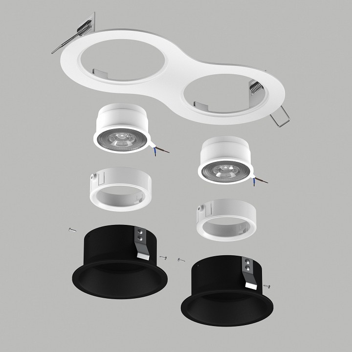 Встраиваемый светильник lightstar domino d6260707wmod