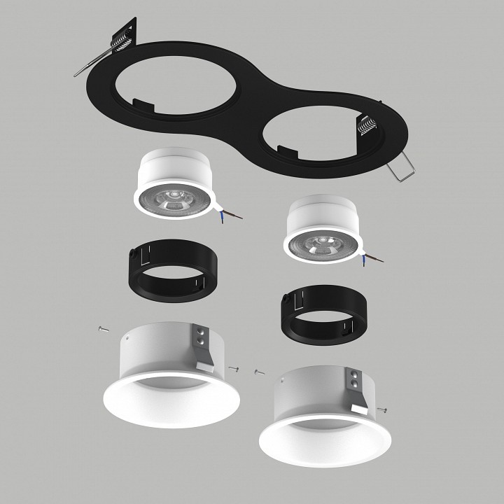 Встраиваемый светильник lightstar domino d6270606bmod