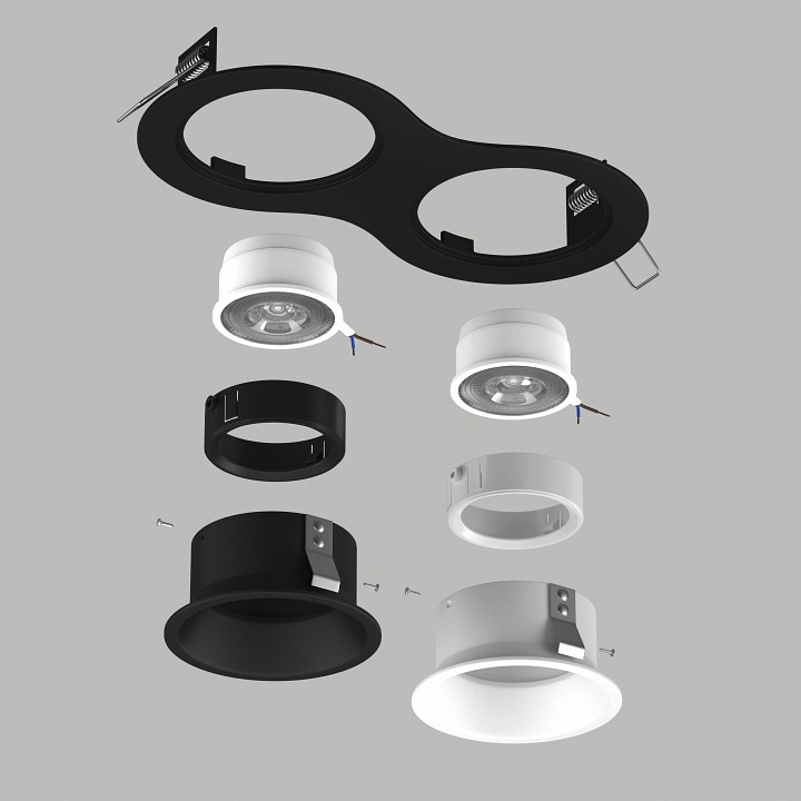 Встраиваемый светильник lightstar domino d6270607wbmod