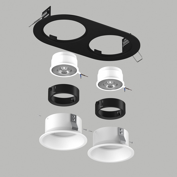 Встраиваемый светильник lightstar domino d6570606bmod