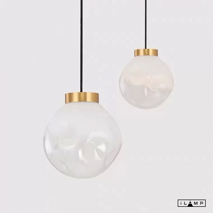 Подвесной светильник ilamp pear 8648p/l gl-wh