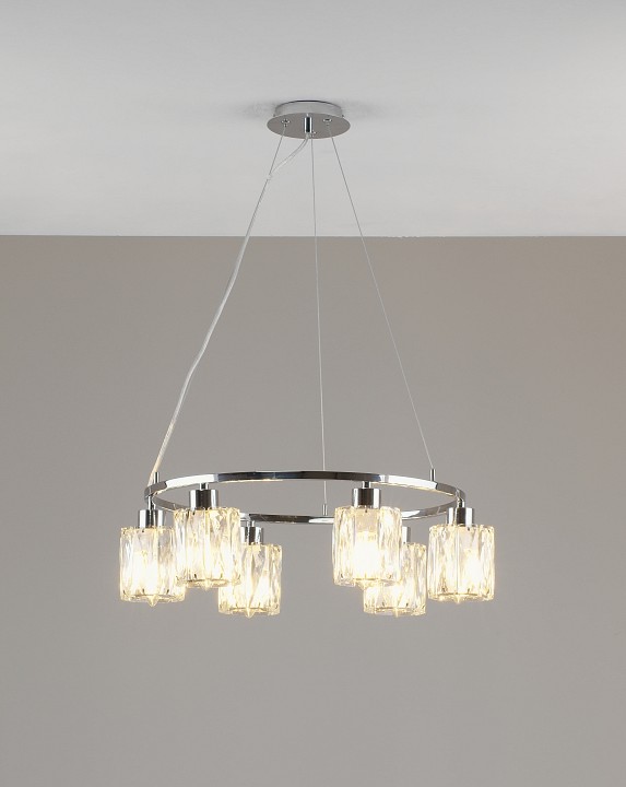Подвесная люстра moderli prismique v11707-6p