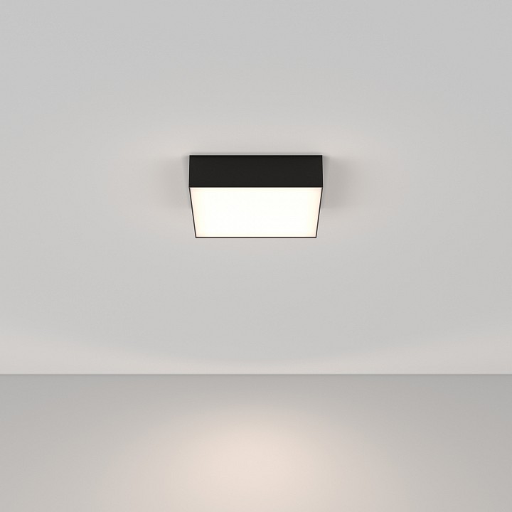 Накладной светильник maytoni zon c032cl-24w4k-sq-b