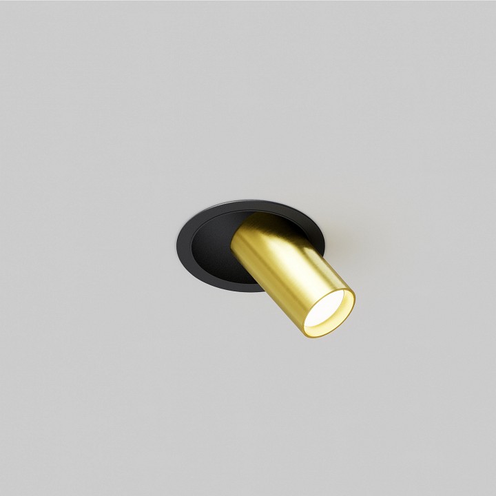 Встраиваемый светильник maytoni focus s c048cl-01-gu10-bbs