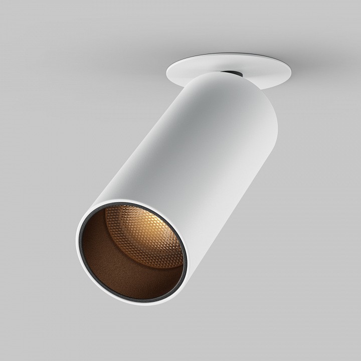 Встраиваемый светильник на штанге maytoni focus led c053cl-l12w2.7k-w-w
