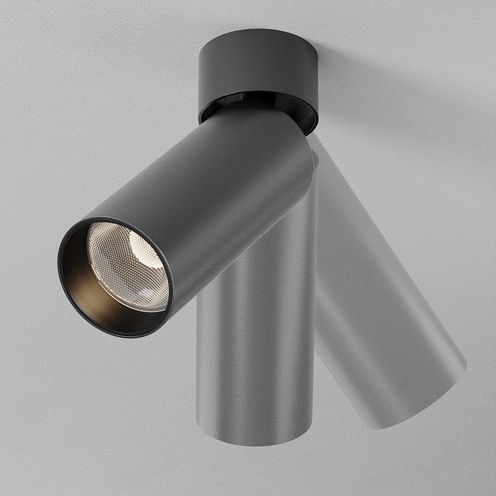 Светильник на штанге maytoni technical focus led c055cl-l12w2.7k-ss-b