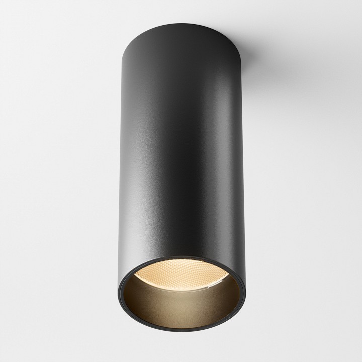 Накладной светильник maytoni focus led c056cl-l12b2.7k-w-b