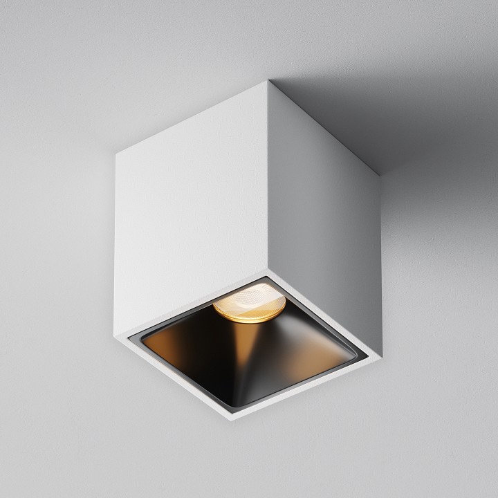 Накладной светильник maytoni technical alfa led c065cl-8w2.7k-sq-wb